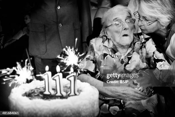 Please contact us before using for any commercial purposes. Odette Ambulher was born on the 17th September 1901. She is celebrating her 111th...