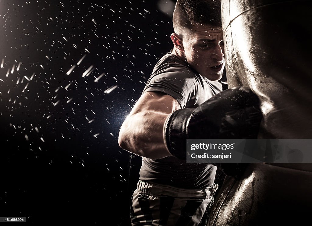Umělecká fotografie Boxing power