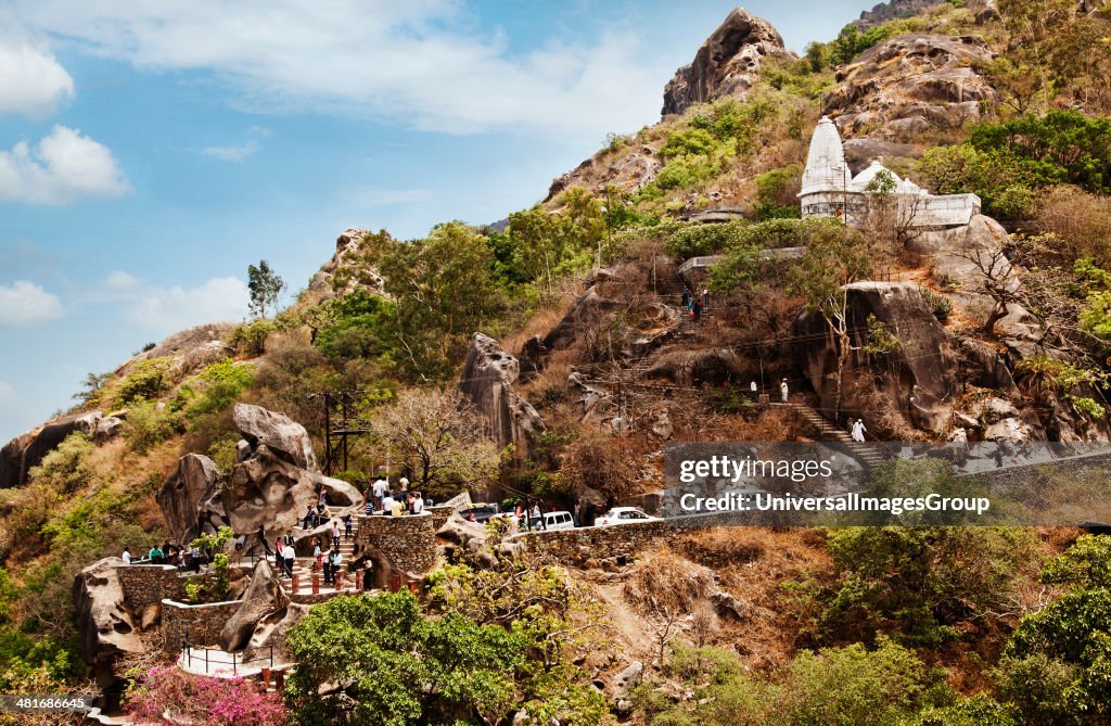 Temple at Anadara Point, Mount Abu, Sirohi District, Rajasthan, India ...