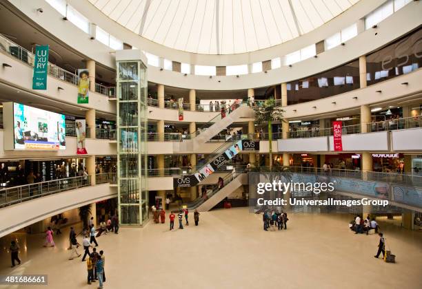 Interiors of a shopping mall, Express Avenue, Chennai, Tamil Nadu, India.