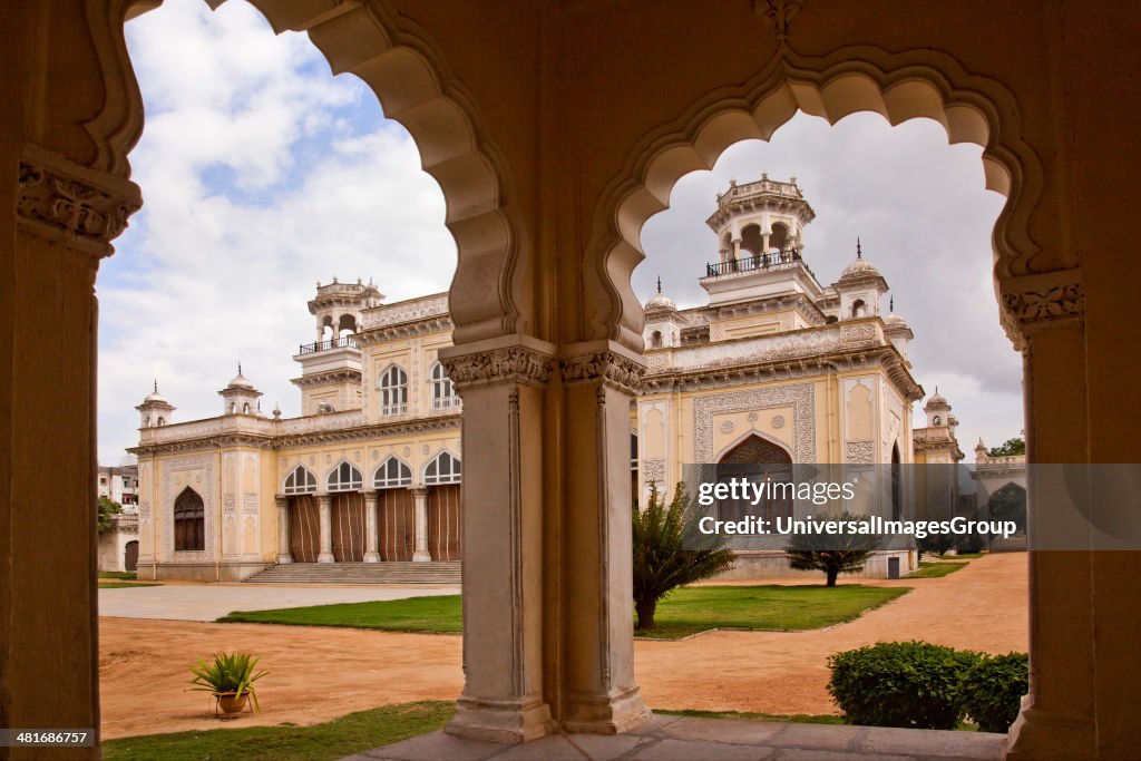 Facade of a palace viewed through arch, Chowmahalla Palace,... News ...