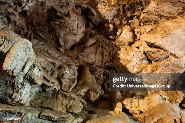 Rock formation in a cave, Borra Caves, Ananthagiri Hills, Araku Valley, Visakhapatnam, Andhra Pradesh, India.