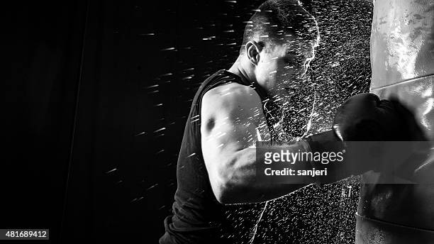 boxing power - sports training photos stock pictures, royalty-free photos & images