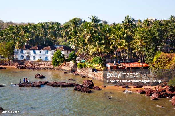 Tourist resort on the coast, Dona Paula Beach, Panaji, North Goa, Goa, India.