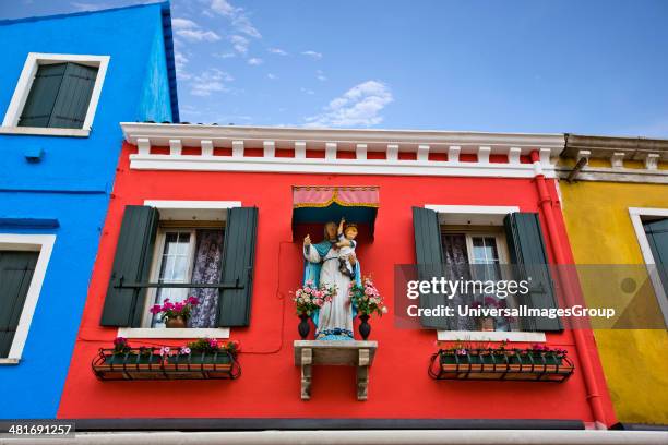 Low angle view of a building, Burano, Venetian Lagoon, Venice, Veneto, Italy.