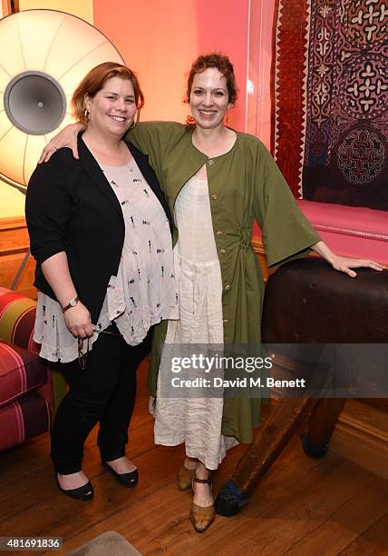 Katy Brand and Katherine Parkinson attend the exclusive special screening of Trainwreck hosted by Nira Park at Soho Hotel on July 23, 2015 in London,...