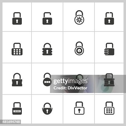Lock icon set Lock icon set