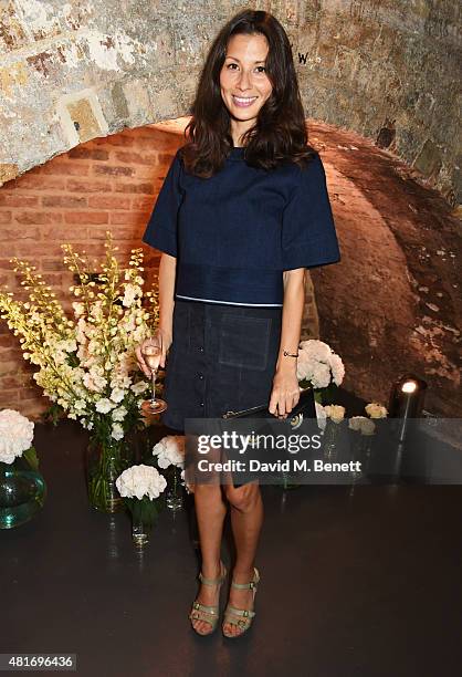Jasmine Hemsley attends the Amazon Fashion Photography Studio launch party, which opened on July 23, 2015 in London, England. Guest of honour was...