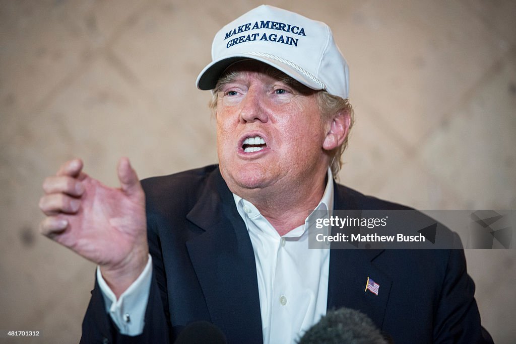 Presidential Candidate Donald Trump Tours U.S. Border In Texas