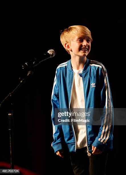 YouTuber Toby Randall performs at #VidCon at Anaheim Convention Center on July 23, 2015 in Anaheim, California.