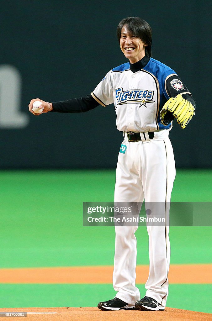 Ski Jumper Noriaki Kasai Throws Memorial First Pitch