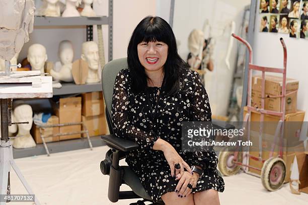 Designer Anna Sui attends "Ralph Pucci: The Art of the Mannequin, Anna Sui" at Museum of Arts and Design on July 23, 2015 in New York City.