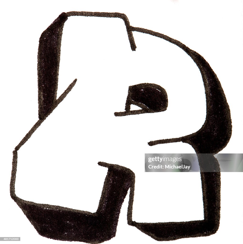 Grsffiti R Graffiti Bubble Letters R