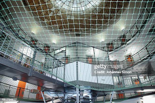 General inside view of the Landsberg prison, where former FC Bayern Muenchen president Uli Hoeness will serve his sentence, is seen during a guided...