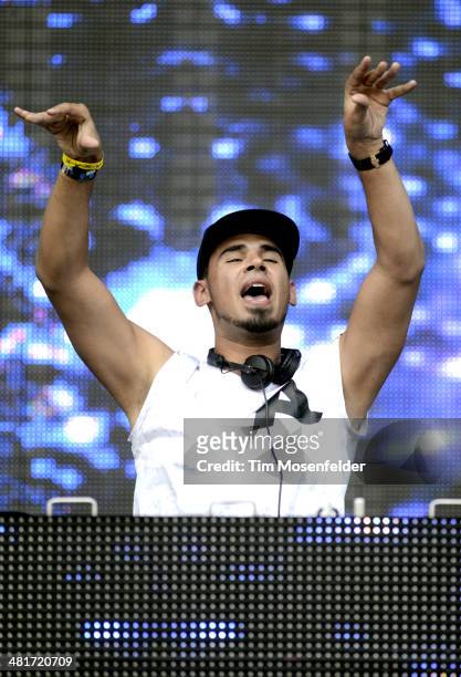 Afrojack performs during the Ultra Music Festival at Bayfront Park Amphitheater on March 30, 2014 in Miami, Florida.
