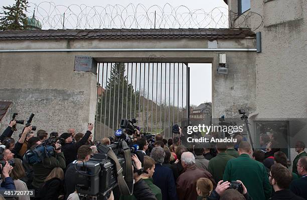 General wiev of the Landsberg Prison in Munich on March 31, 2104 where Uli Hoeness the former FC Bayern Munich president is to serve his three-year...