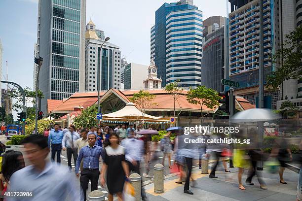 the telok ayer market, singapore - food court stock pictures, royalty-free photos & images