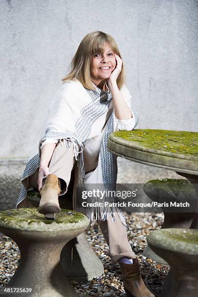 Singer Chantal Goya is photographed for Paris Match on March 18, 2014 in Paris, France.