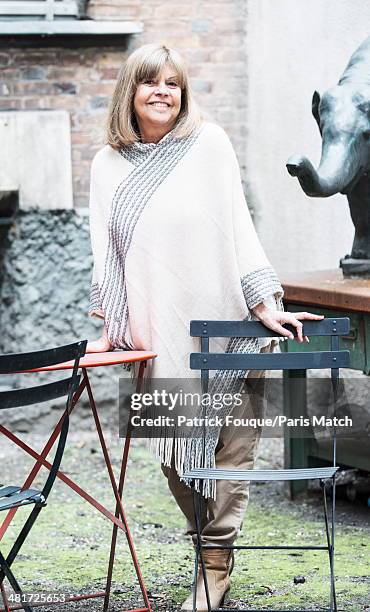 Singer Chantal Goya is photographed for Paris Match on March 18, 2014 in Paris, France.