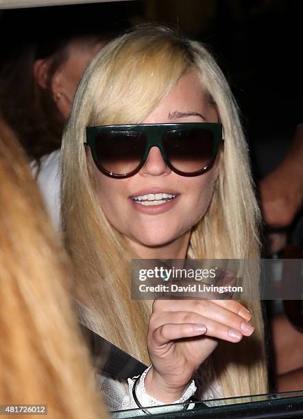 Amanda Bynes attends the Michael Costello and Style PR Capsule Collection launch party on July 23, 2015 in Los Angeles, California.