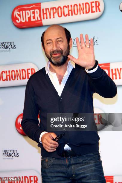 French actor Kad Merad attends the 'Super-Hypochonder' Photocall at Regent Hotel on March 31, 2014 in Berlin, Germany.