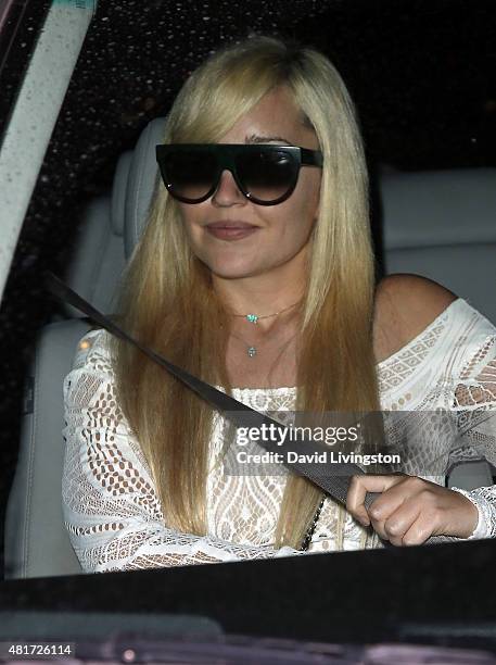 Amanda Bynes attends the Michael Costello and Style PR Capsule Collection launch party on July 23, 2015 in Los Angeles, California.