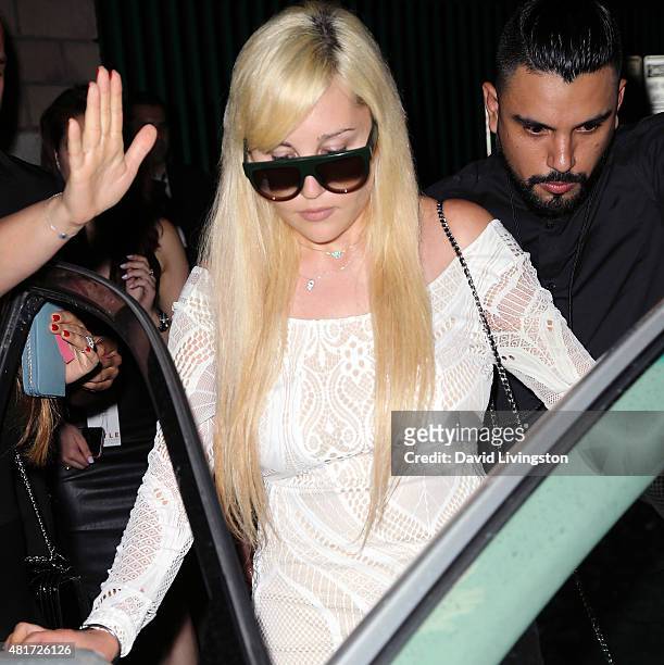 Amanda Bynes attends the Michael Costello and Style PR Capsule Collection launch party on July 23, 2015 in Los Angeles, California.