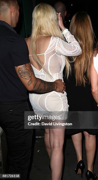 Amanda Bynes attends the Michael Costello and Style PR Capsule Collection launch party on July 23, 2015 in Los Angeles, California.