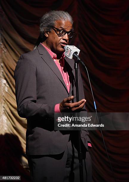 Film Independent at LACMA film curator Elvis Mitchell attends the Film Independent at LACMA "An Evening With...Hannibal" event at the Bing Theatre at...