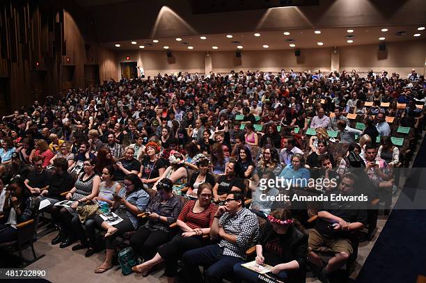 General view of atmosphere at the Film Independent at LACMA "An Evening With...Hannibal" event at the Bing Theatre at LACMA on July 23, 2015 in Los...