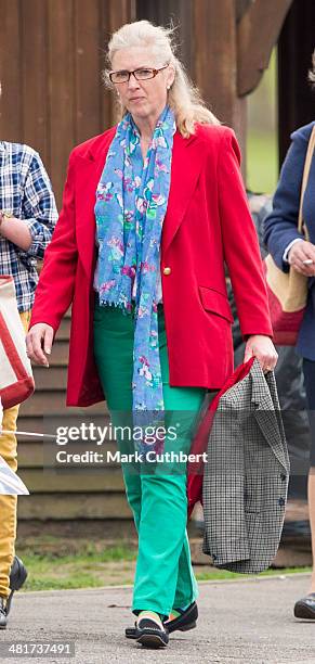 Tiggy Pettifer the former nanny of Prince William watches the Windsor Greys Statue unveiling on March 31, 2014 in Windsor, England.