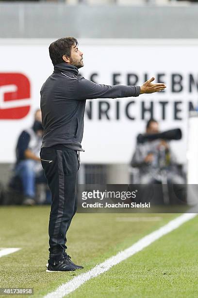 Head Coach Quique Sanchez Flores of Watford during the preseason friendly match between SC Paderborn and Watford FC at Benteler Arena on July 19,...