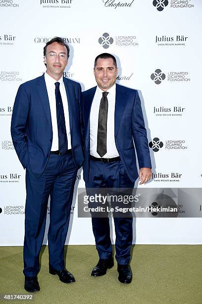 Guets attend the Cocktail reception during The Leonardo DiCaprio Foundation 2nd Annual Saint-Tropez Gala at Domaine Bertaud Belieu on July 22, 2015...