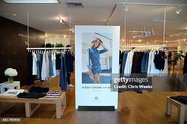 General view of atmosphere is seen at the launch of Alexa Chung X AG PA at Ron Herman on July 23, 2015 in Los Angeles, California.