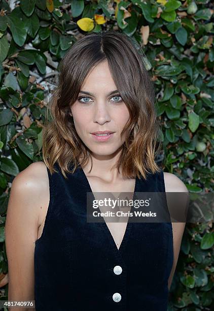 Alexa Chung attends the launch of Alexa Chung X AG PA at Ron Herman on July 23, 2015 in Los Angeles, California.