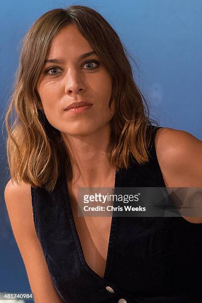 Alexa Chung attends the launch of Alexa Chung X AG PA at Ron Herman on July 23, 2015 in Los Angeles, California.