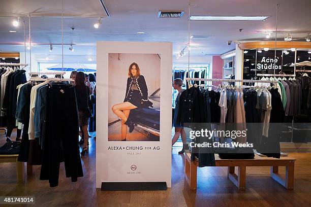 General view of atmosphere is seen at the launch of Alexa Chung X AG PA at Ron Herman on July 23, 2015 in Los Angeles, California.