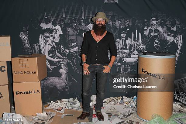 Frank LA photographer Bode Helm arrives at the Frank LA Issue release celebration 'No. 001 - No Place Like Home' benefitting LAMP community on July...