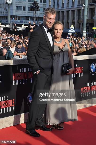 Jens Hulten poses at the world premiere for the film 'Mission Impossible - Rogue Nation' at Staatsoper on July 23, 2015 in Vienna, Austria.