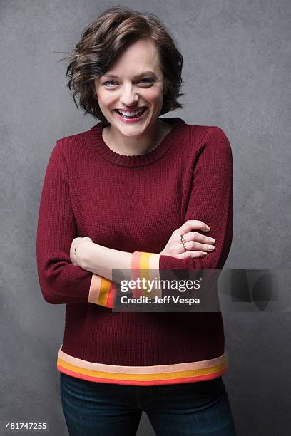 Actress Elisabeth Moss is photographed at the Sundance Film Festival 2014 for Self Assignment on January 25, 2014 in Park City, Utah.