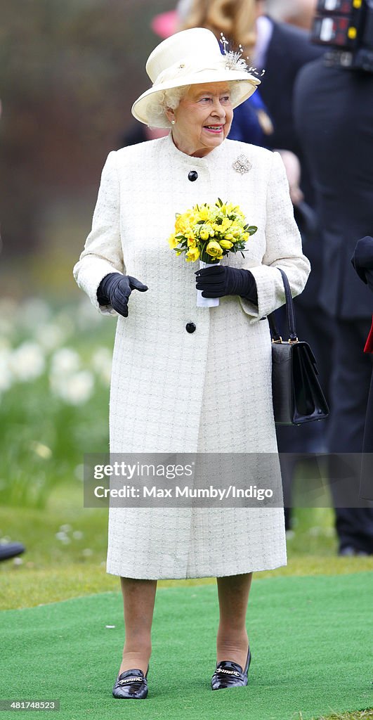 The Queen, Duke Of Edinburgh & Duke Of Cambridge Attend The Windsor Greys Statue Unveiling