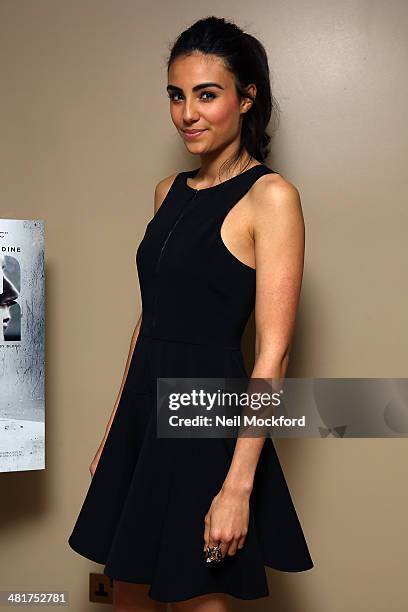 Aiysha Hart attends a photocall for "Honour" at The Mayfair Hotel on March 31, 2014 in London, England.