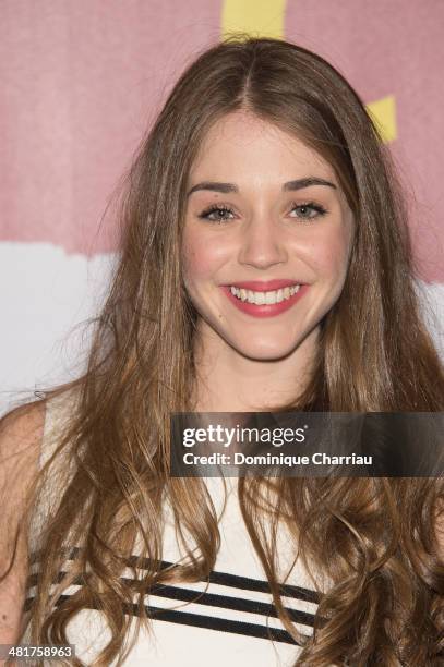 Alice Isaaz attends the 'Les Yeux Jaunes Des Crocodiles' Paris Premiere at Cinema Gaumont Marignan on March 31, 2014 in Paris, France.