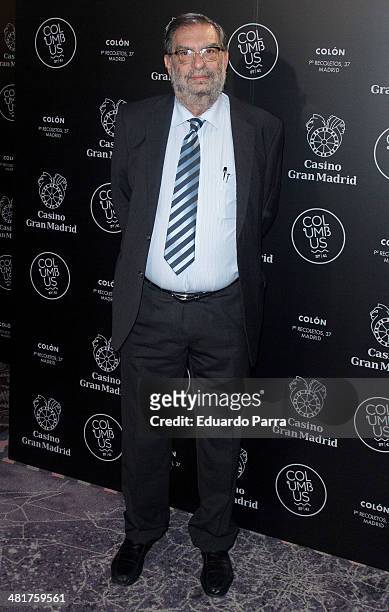Director Enrique Gonzalez Macho attends Goya's party photocall at Casino Gran Madrid- Colon on March 31, 2014 in Madrid, Spain.