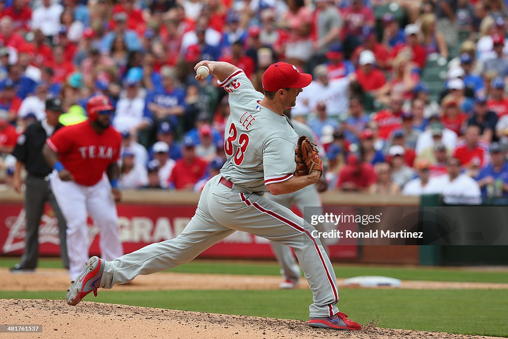 Philadelphia Phillies v Texas Rangers