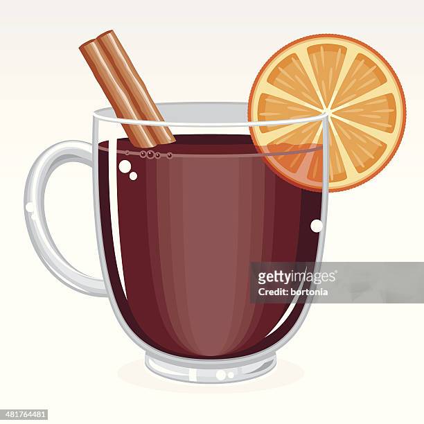 mulled wine - mulled wine stock illustrations