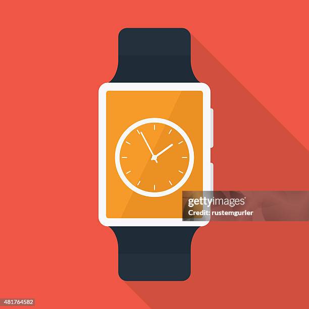 smart watch - long time stock illustrations