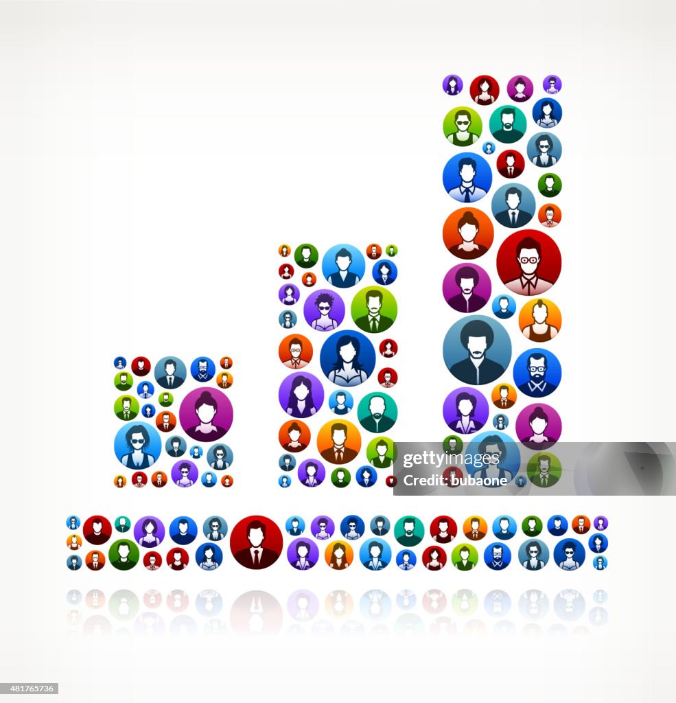 Graph People Patterns Bar Graph People Faces Community And Communication Pattern High-Res ...