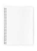 blank realistic spiral notepad notebook