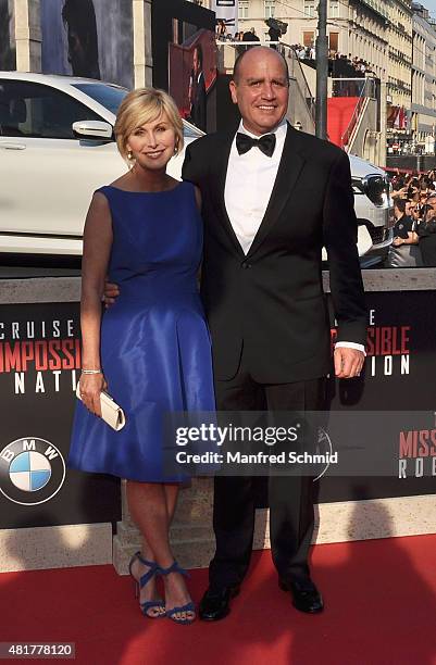 Don Granger poses at the world premiere for the film 'Mission Impossible - Rogue Nation' at Staatsoper on July 23, 2015 in Vienna, Austria.